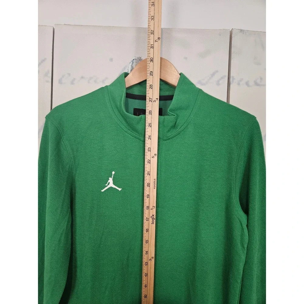 NWT Jordan Training Quarter Snap‎ Pullover Green Long Sleeve DQ7913-377 Size S